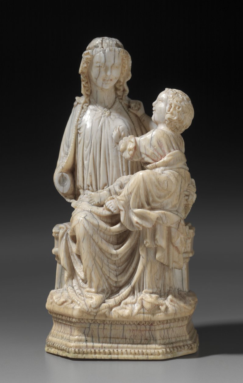 Enthroned Bakire ve Çocuk, 1250 dolayları by Unbekannt