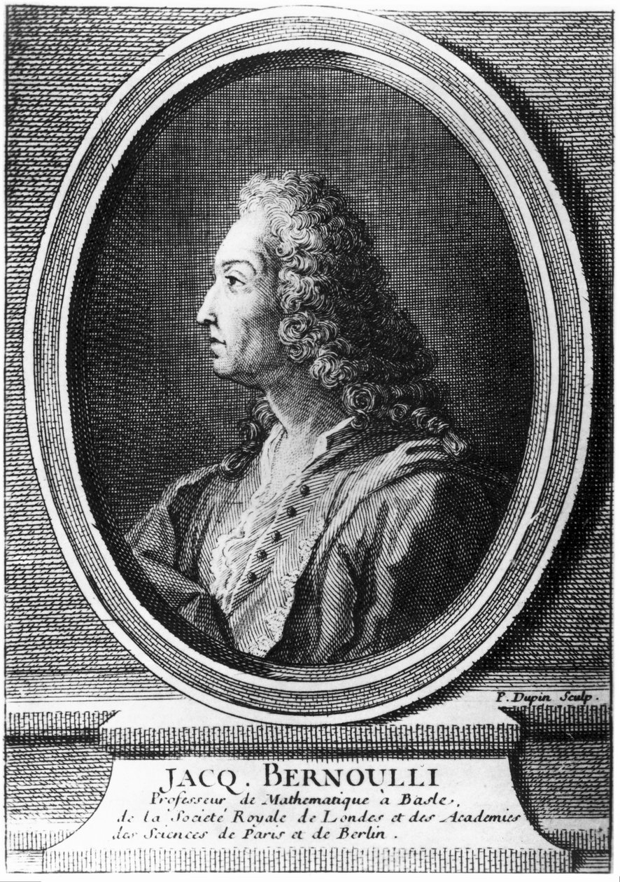 Jacques Bernoulli, İsviçreli matematikçi, c 1700 by Unbekannt
