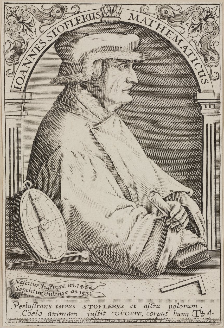 Johannes Stoeffler, Alman astrolog by Unbekannter Künstler