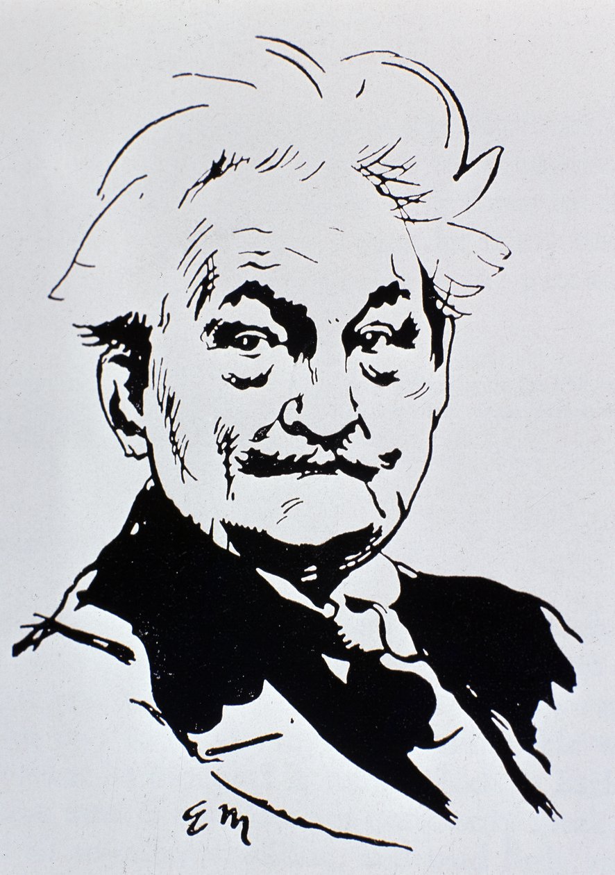 Leoš Janáček (kağıt üzerine mürekkep) by Unbekannt
