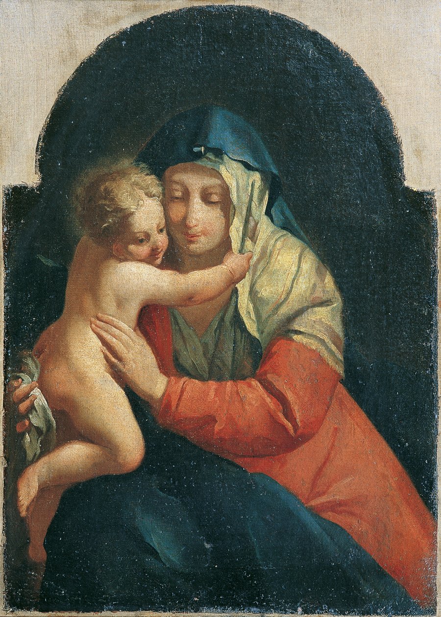 madonna ve çocuk by Unbekannter Künstler