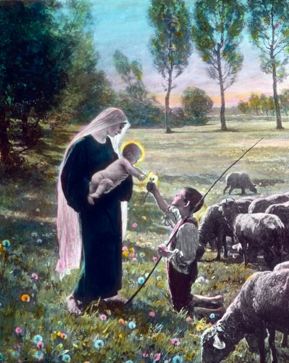 Çoban Çocuk ile Madonna by Unbekannter Künstler