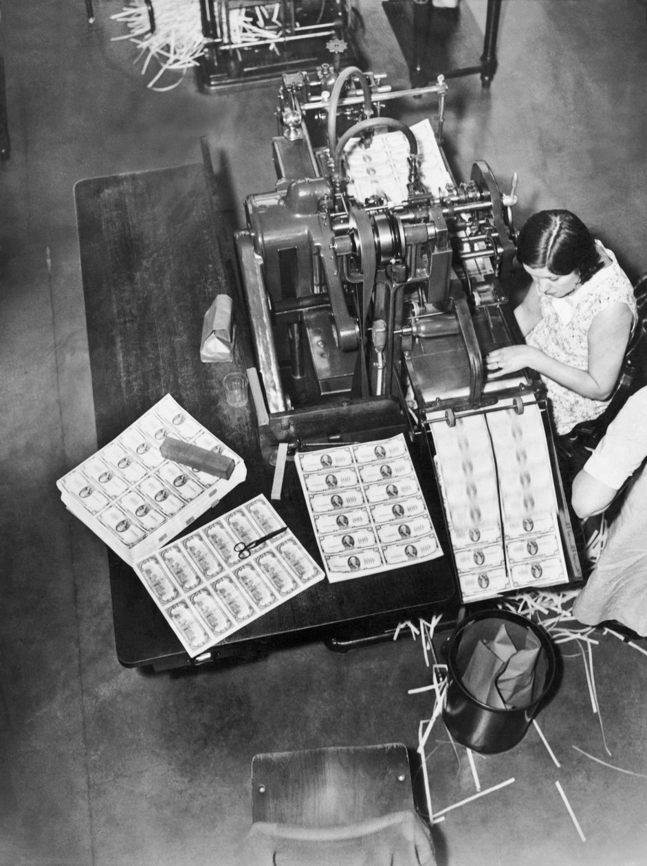Making Bills, Washington, D.C., c.1929 (s/b fotoğraf) by Unbekannt