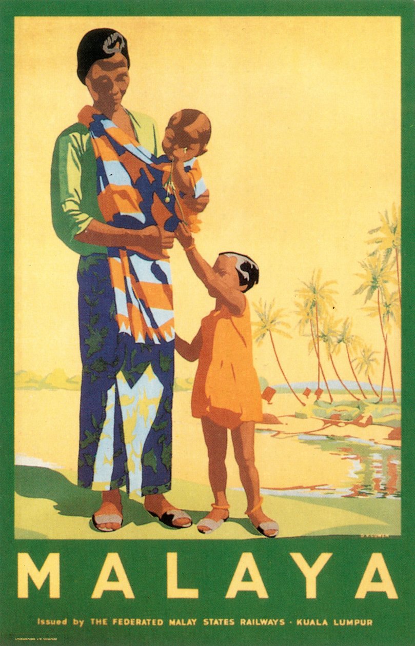 Malaya, Federal Malay Devletleri Demiryolları tarafından by Unbekannter Künstler