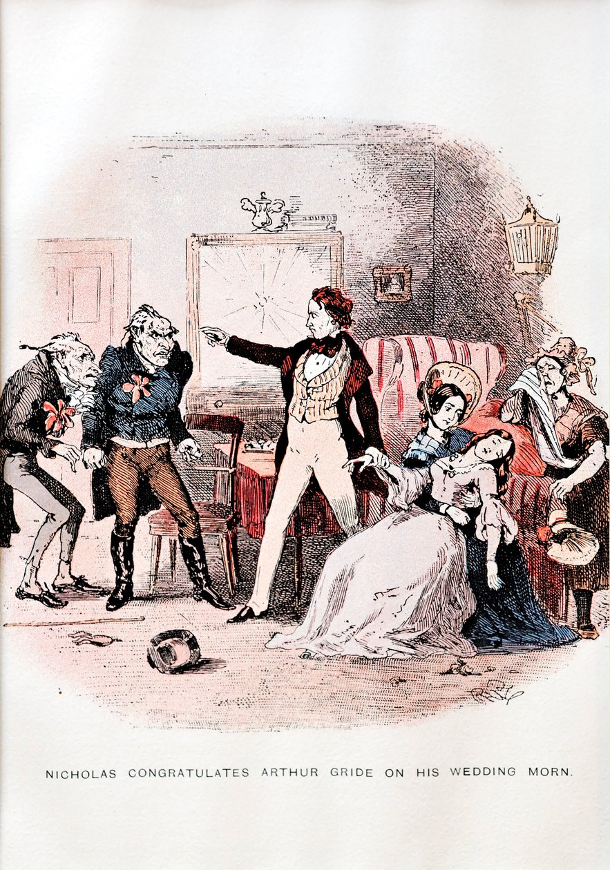 Nicholas Nickleby, C. Dickens - illüstrasyon by Unbekannt