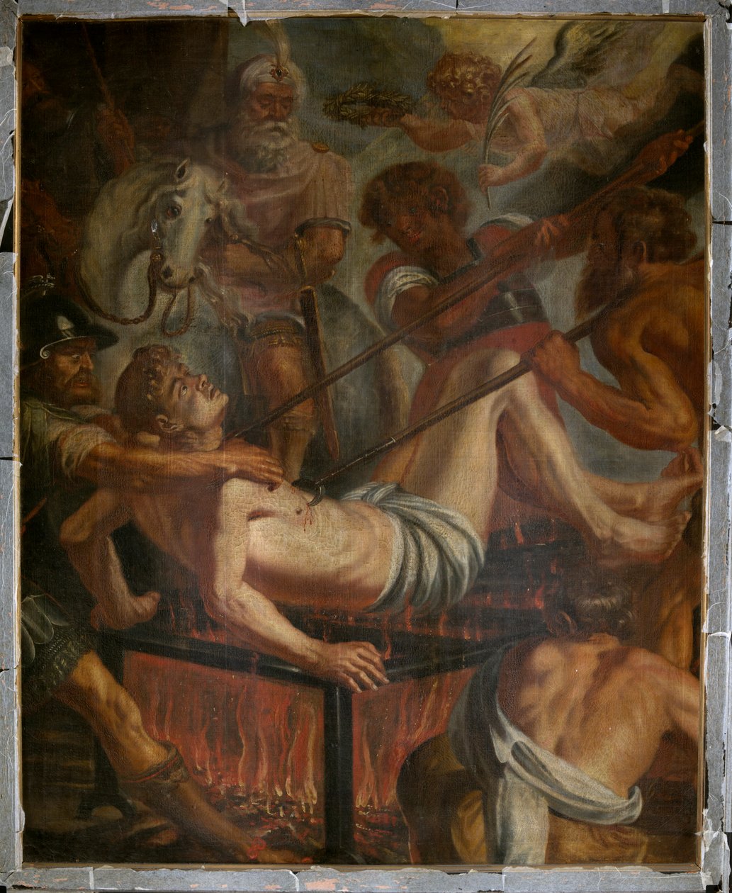 Bölge kilisesi (Saint Laurentius Bölge Kilisesi). tablo. by Unbekannter Künstler
