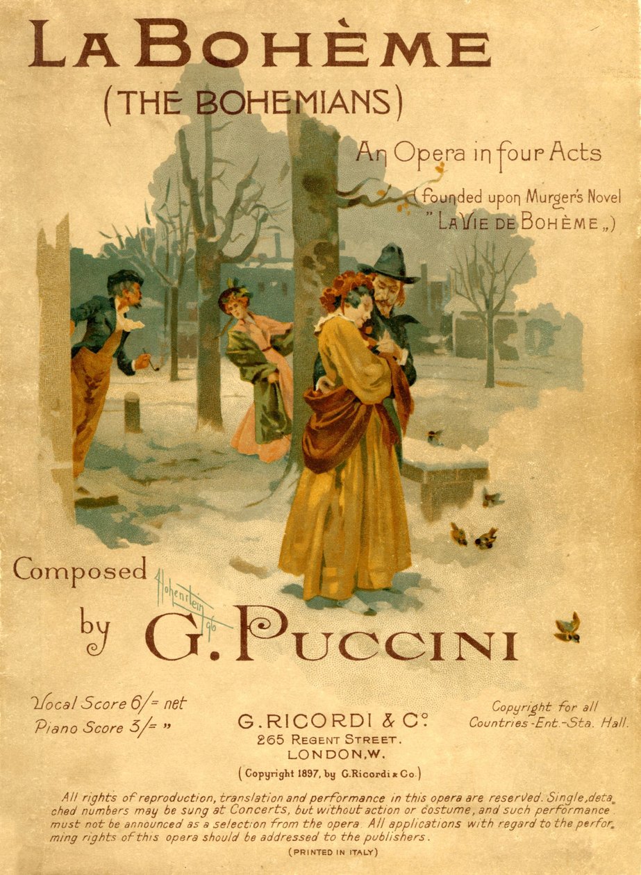 Puccini'nin La Boheme'si by Unbekannter Künstler
