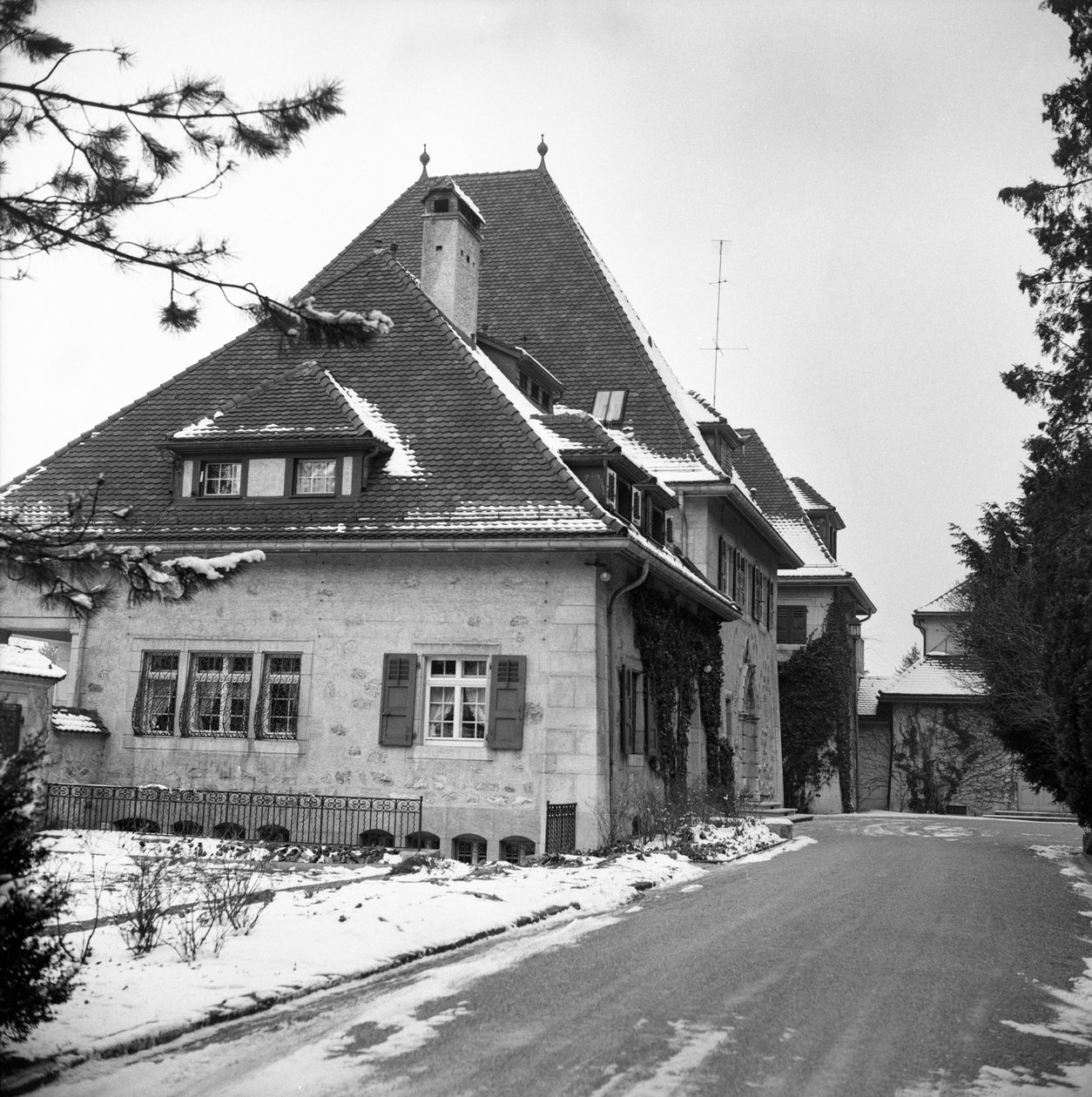Ahşap Roemer üzerinde İsviçre Winterthur Villa by Unbekannt