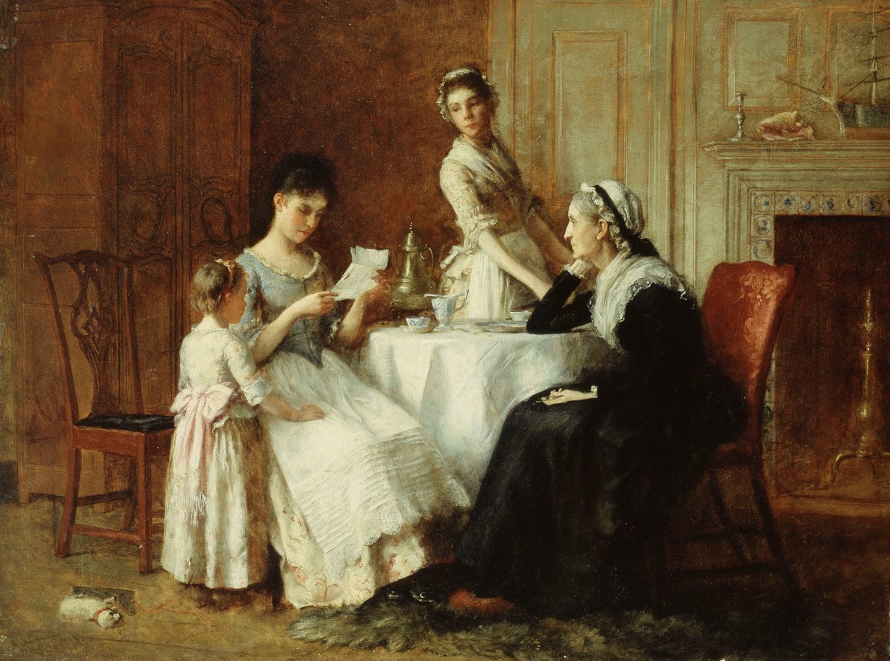 Uzun zamandır Beklenen Mektup, 1890 by Unbekannt