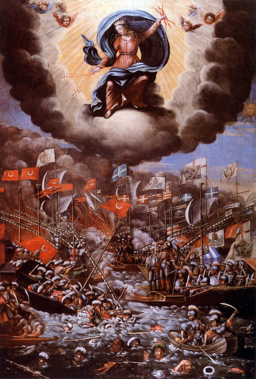 İnebahtı savaşı (1571), resim by Unbekannter Künstler