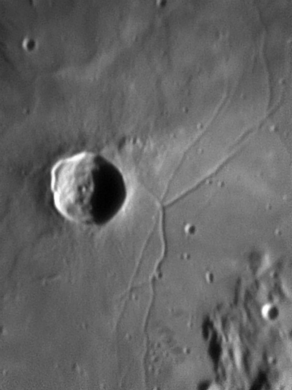 Triesnecker Krateri ve Rille by Unbekannter Künstler