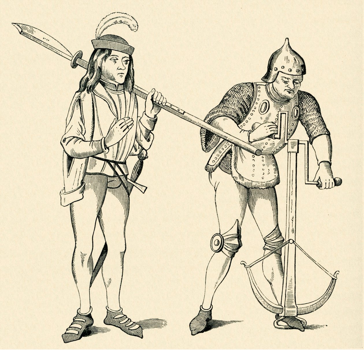 Varlet/Squire ve Archer by Unbekannter Künstler
