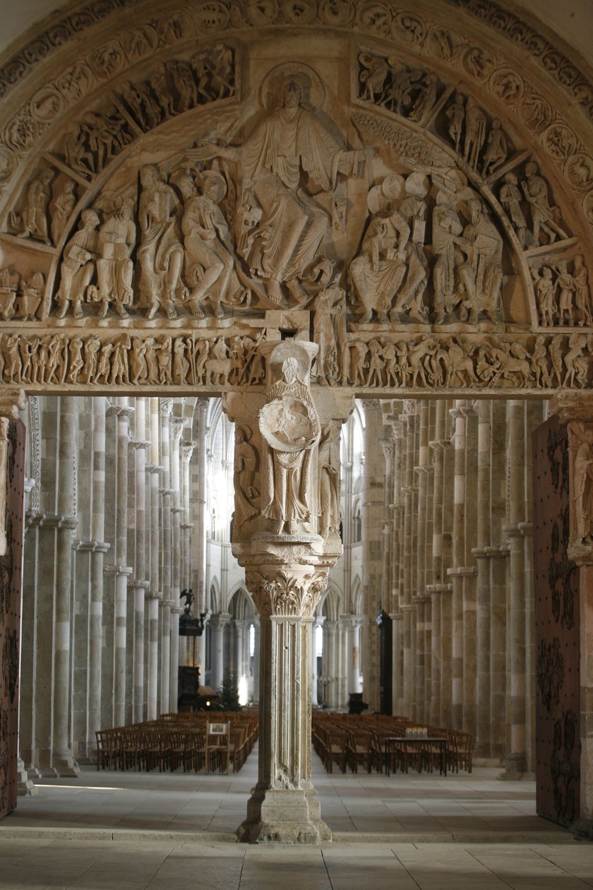 Vezelay bazilikası narteks kapısı, Vezelay, Fransa by Unbekannt