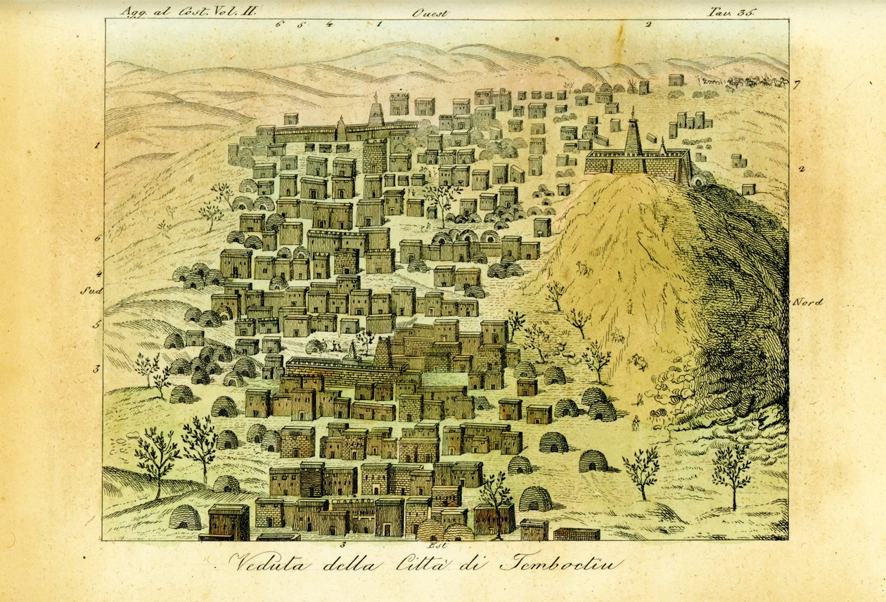 Mali Timbuktu şehrinin görünümü by Unbekannt