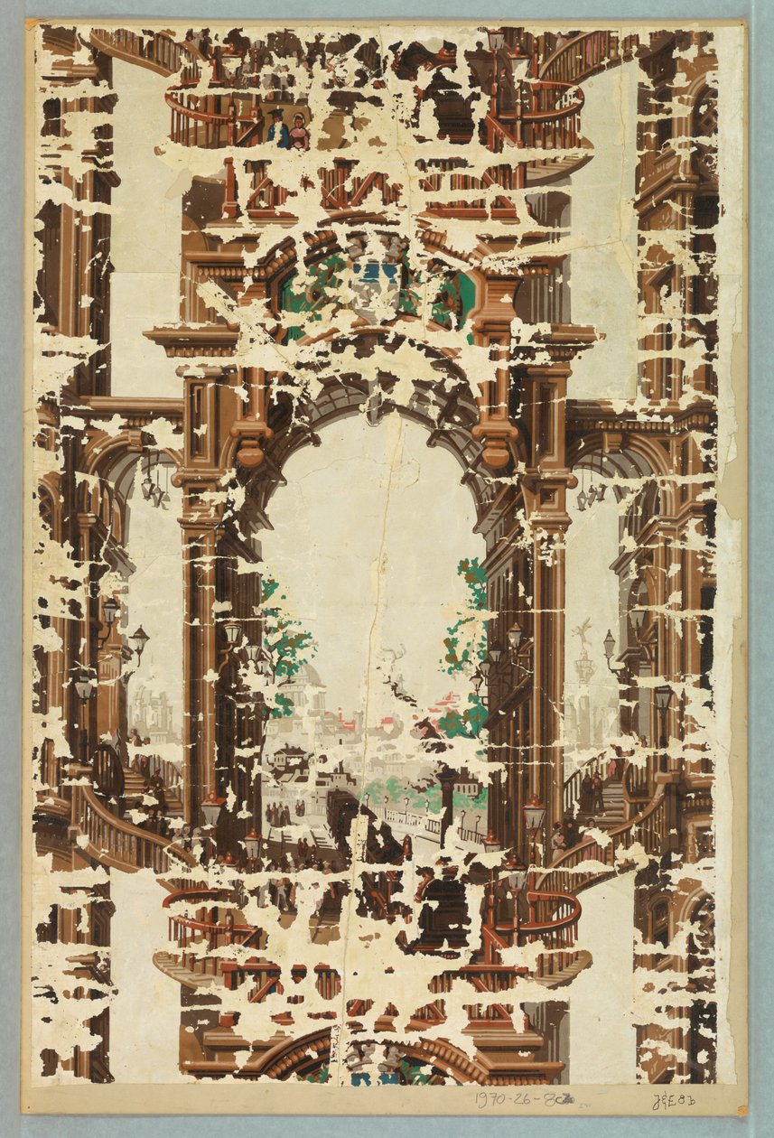 Yan duvar/sınır (muhtemelen Fransa) by Unknown
