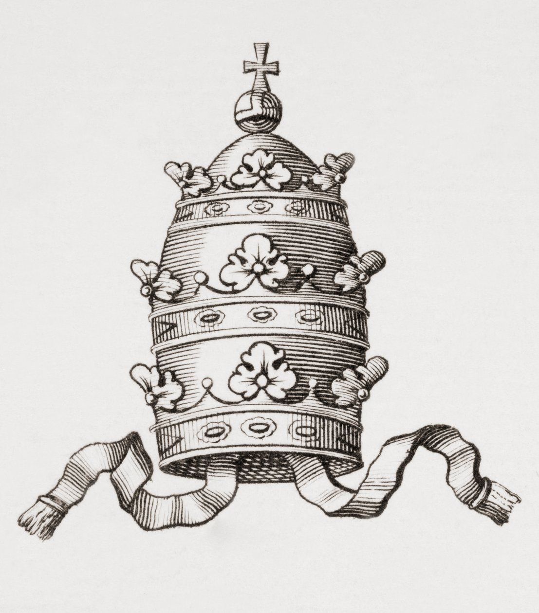 Papel Tiara veya Triregnum by Unbekannt Unbekannt