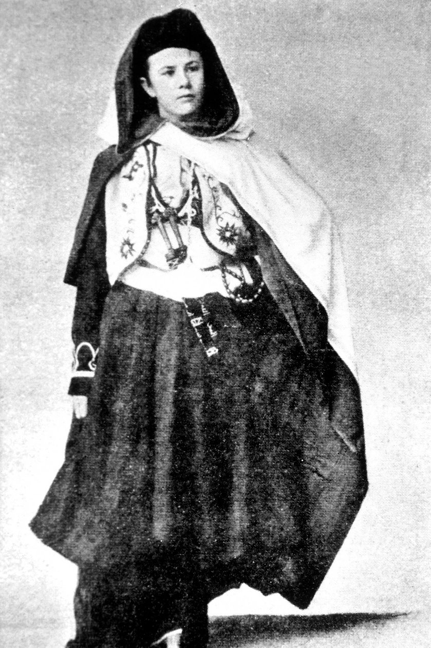 Arap kostümü giyen İsviçreli kaşif Isabelle Eberhardt, 1897 dolayları by Unknown