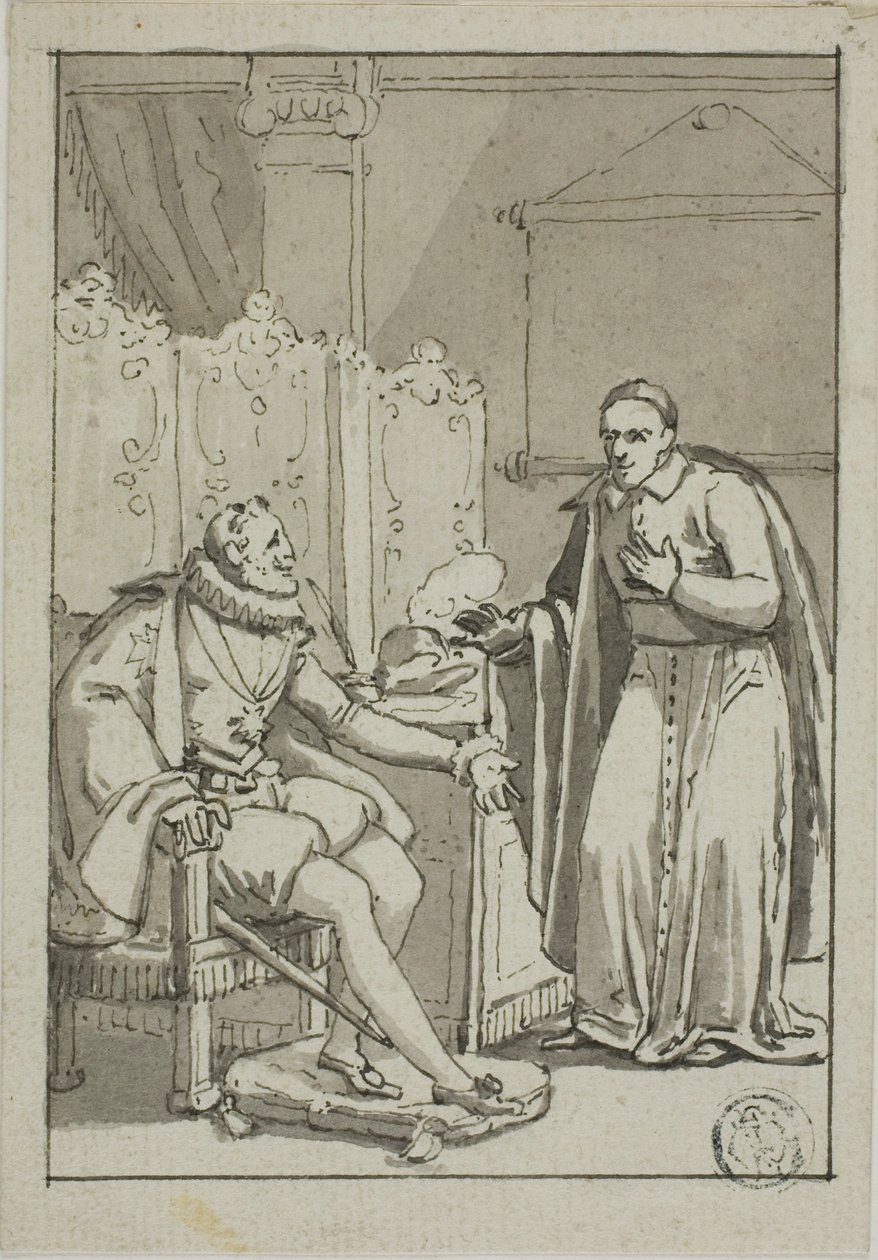 Henry IV ile Kardinal Seyirci by Unknown