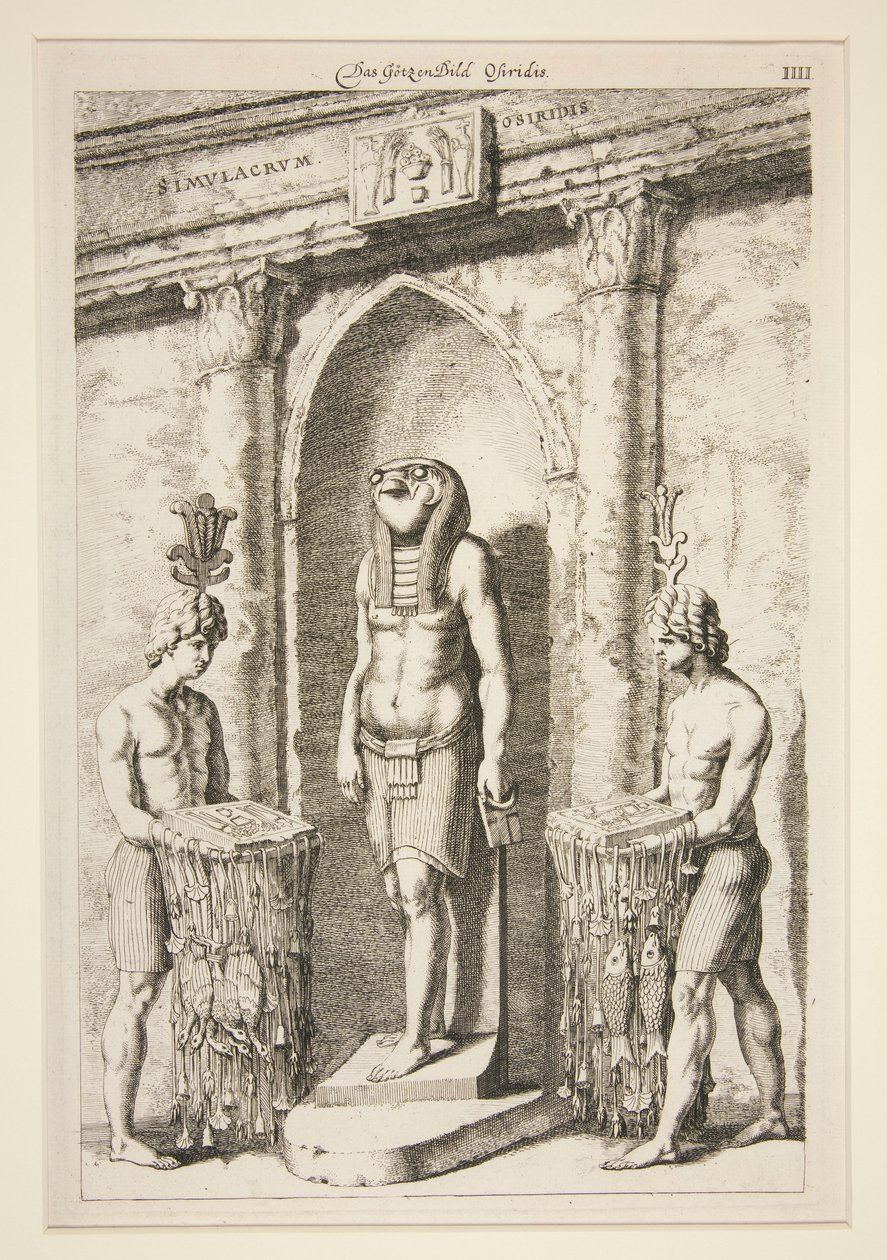 Das Gotzenbild Osiridis [Osiris Tapınağı] by Unknown