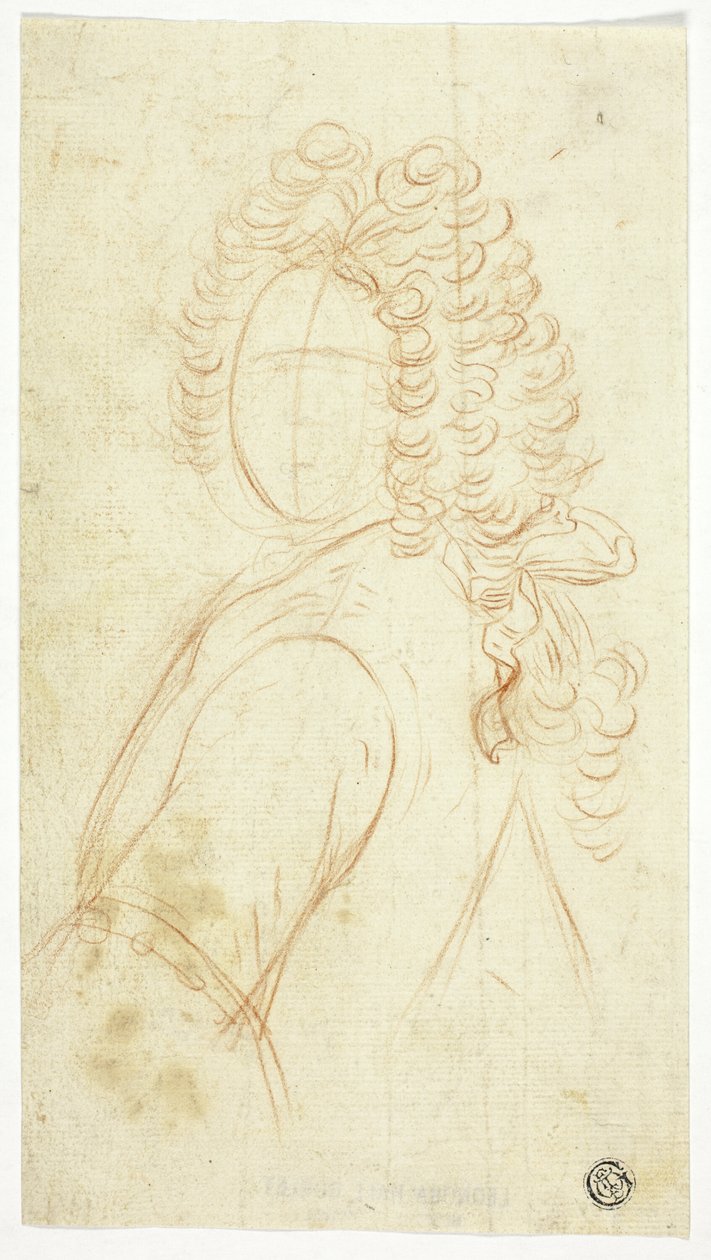 Peruk Takan Beyefendinin Yarım Boy Kroki by Unknown