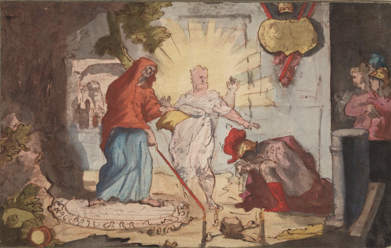 Saul ve Endor Cadısı by Unknown