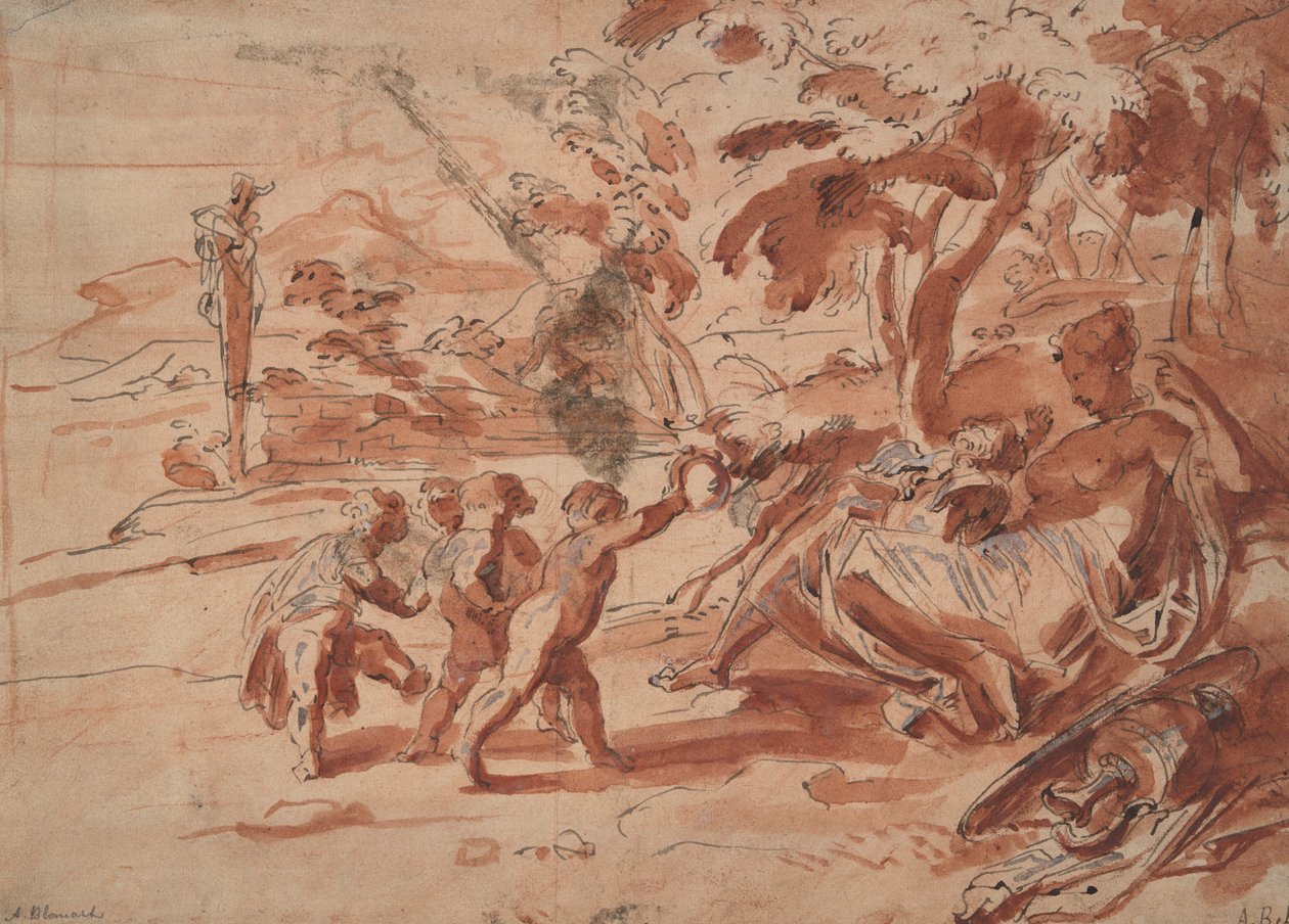 Putti ile Venüs ve Aşk Tanrısı by Unknown