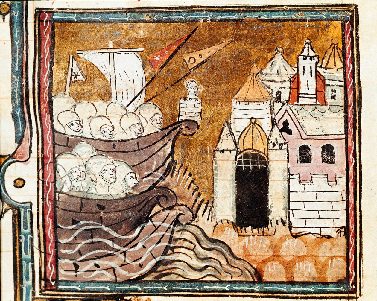 Bir ordunun havlaması. Detay (minyatür by Unknown artist