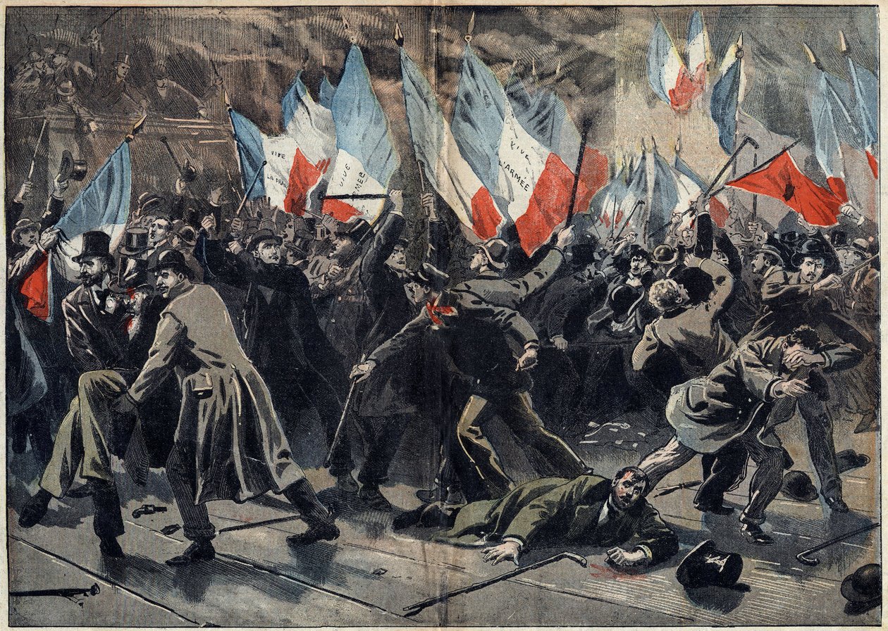 Dreyfus davası - Paris - 17 Ocak by Unknown artist