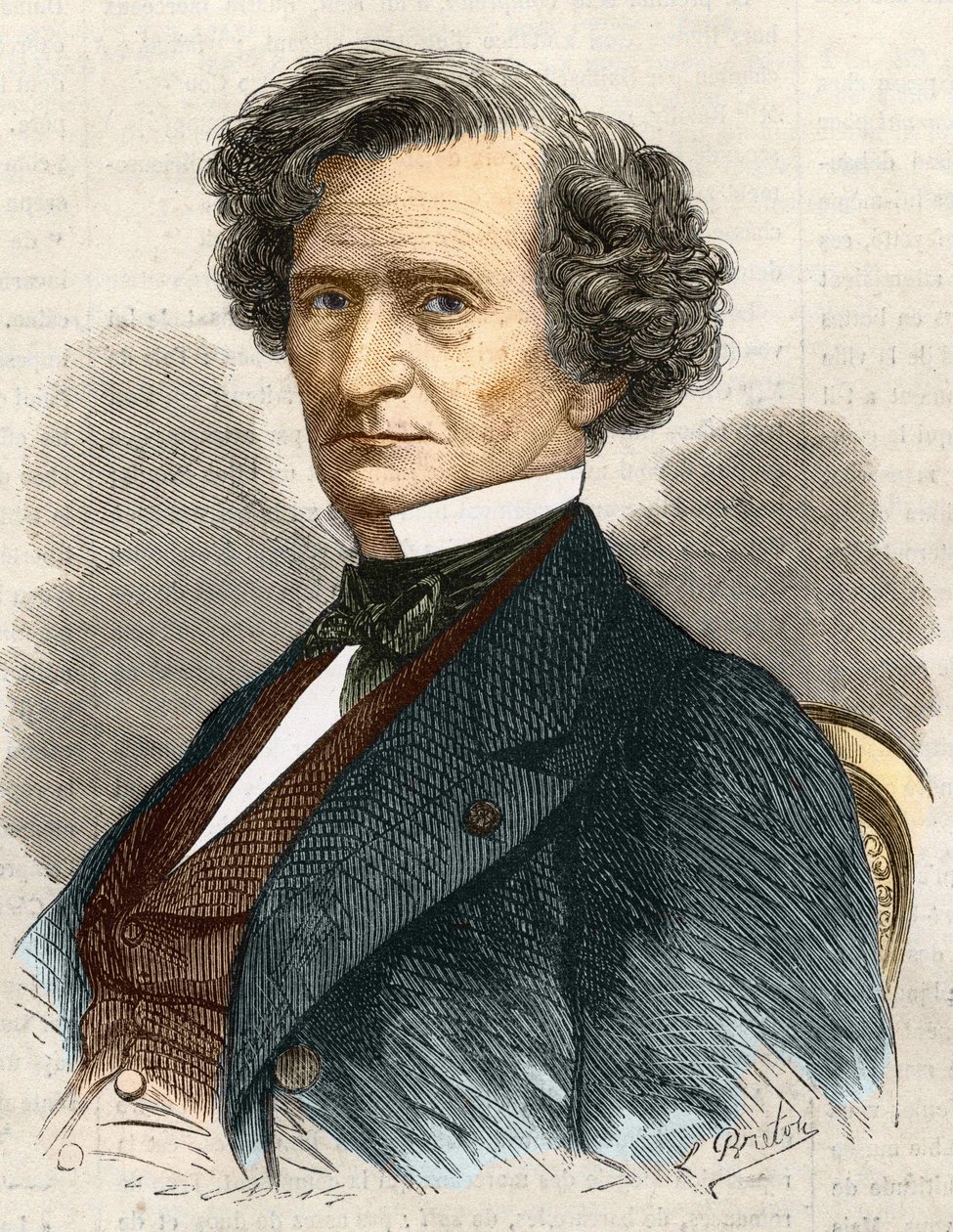 Hector Louis Berlioz Fransız besteci (1803-1869). by Unknown artist