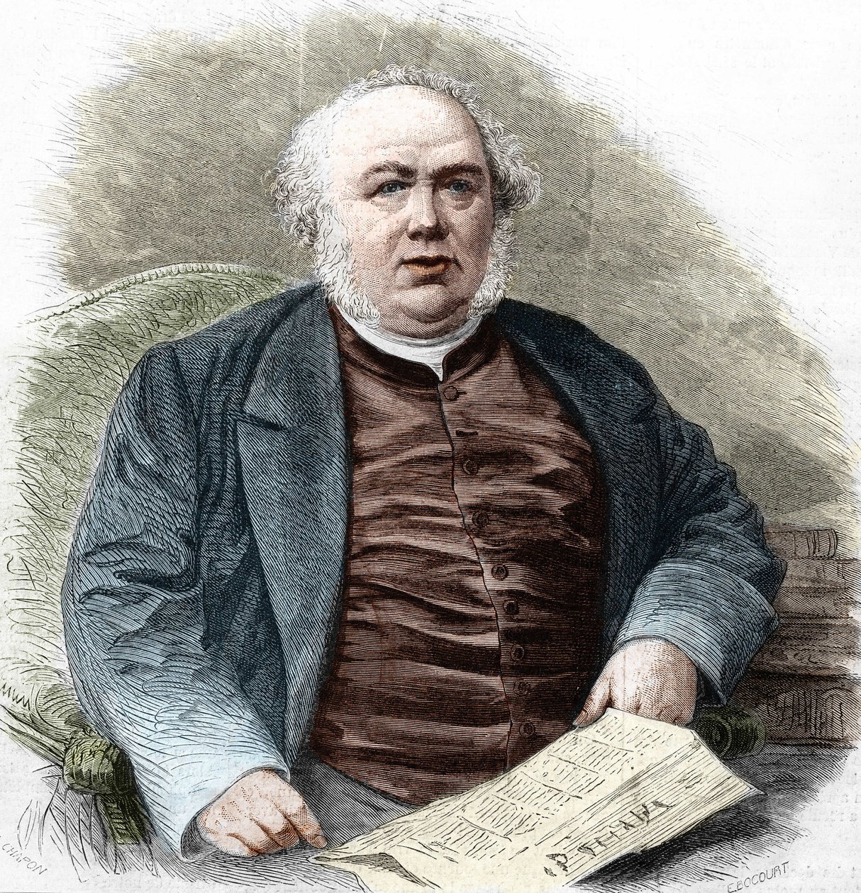 Jules Janin (1804-1874), Fransız yazar. by Unknown artist