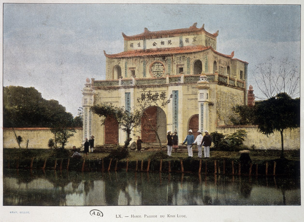 Kinh-Luc Pagodası (Khin Luoc), Hanoi, c. 1895. by Unknown artist