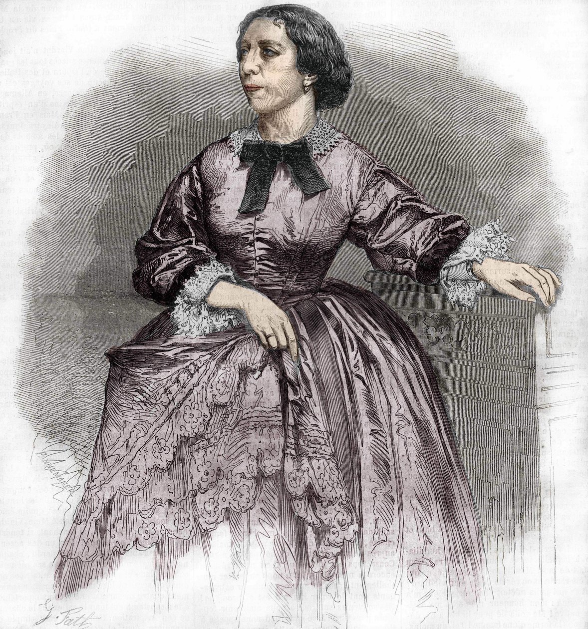 Pauline Viardot - Garcia (1821-1910), Fransız şarkıcı. by Unknown artist