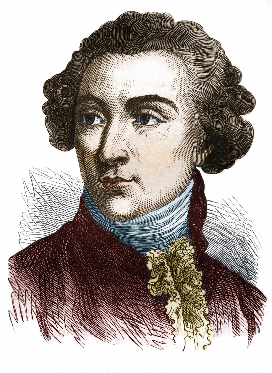 Pierre Choderlos de Laclos (1741-1803), Fransız yazar. by Unknown artist