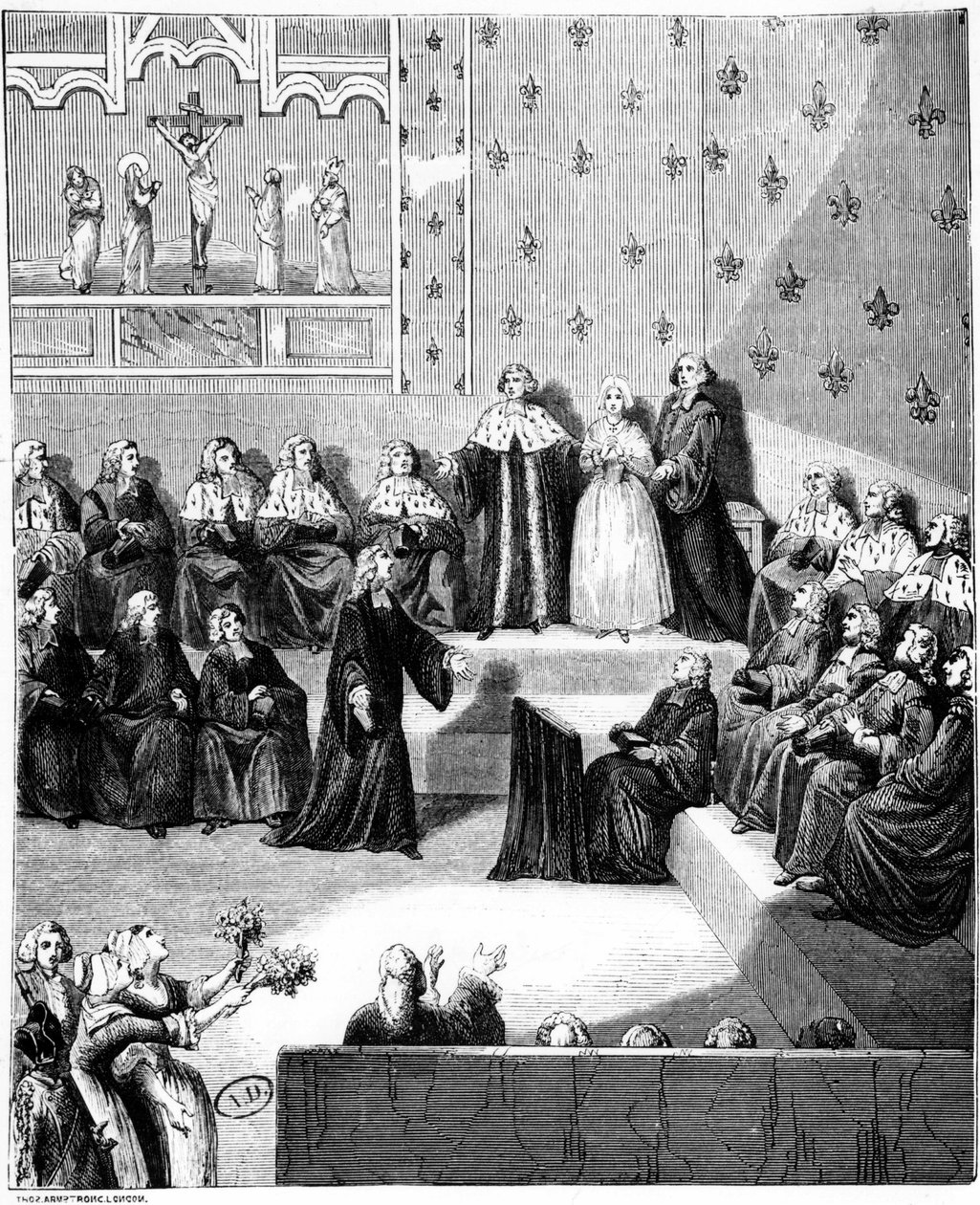 Bir mahkeme duruşması. 18. yüzyıl. by Unknown artist