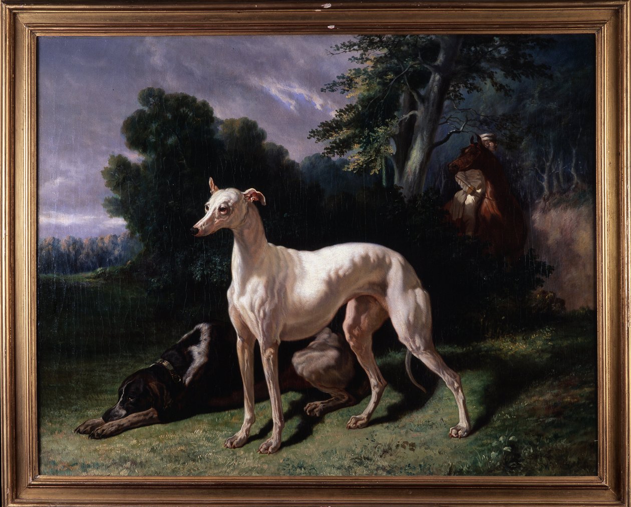Köpekler (Levary) - Tablo, Tuval üzerine yağlı boya by Unknown artist