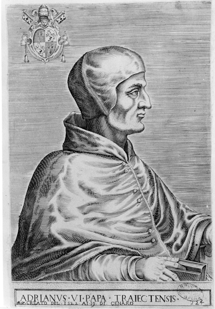 Papa VI. Adrian (1459 - 1523). by Unknown artist