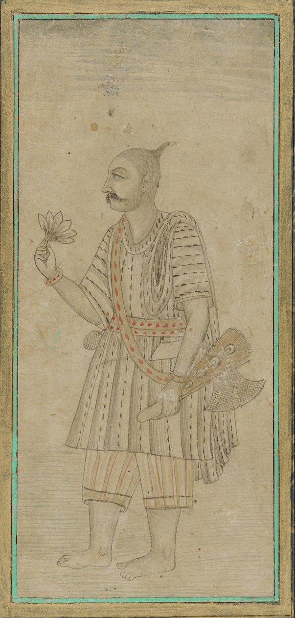 Bir adamın ayakta figürü, bir sadhu by Unknown artist