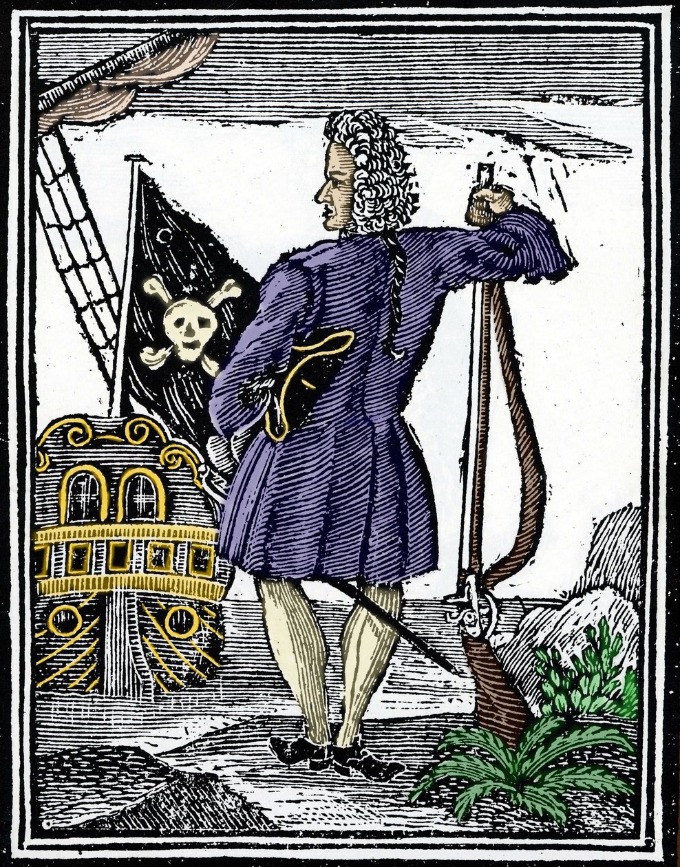 Korsan “” beyefendi” Stede Bonnet (1688-1718). by Unknown artist