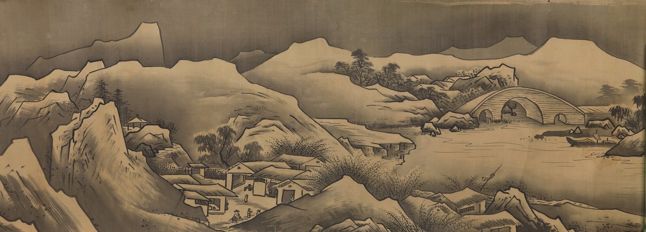 Manzara, 17. yüzyıl. by Unkoku Toban