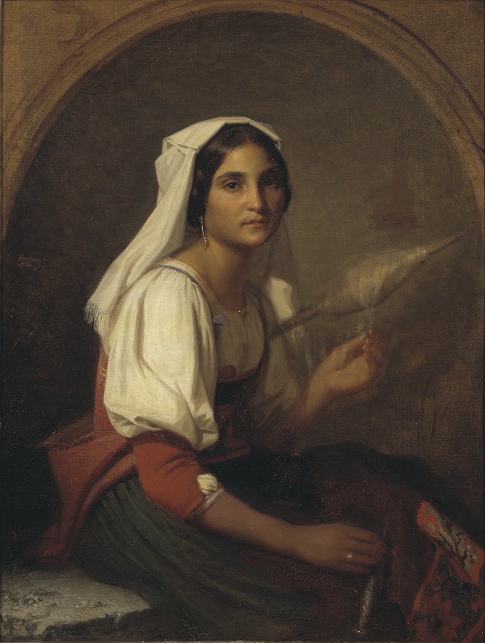 Bir İtalyan Kadın İplik Keten by Uno Troili