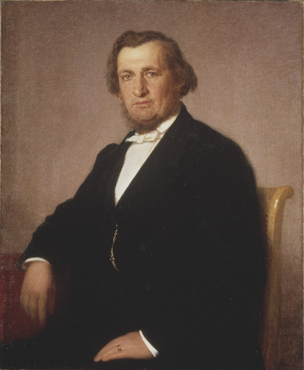 André Oskar Wallenberg, 1870 dolayları (tuval üzerine yağlı boya) by Uno Troili