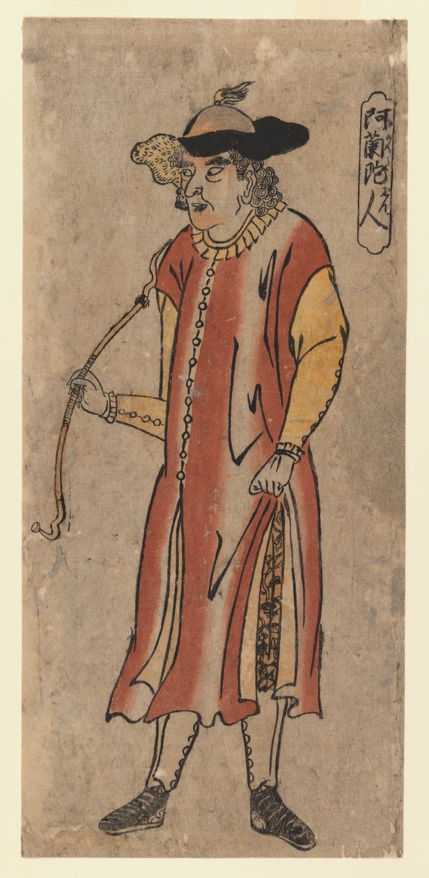 A. Hollander (renkli tahta baskı) by Utagawa Sadahide