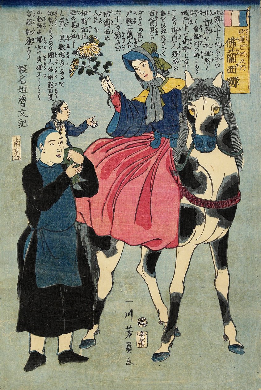 Fransa, Şubat 1862 by Utagawa Yoshikazu
