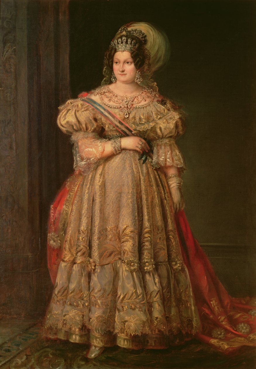 Maria Christina de Bourbon (1806-1878) by Valentin Carderera y Solano