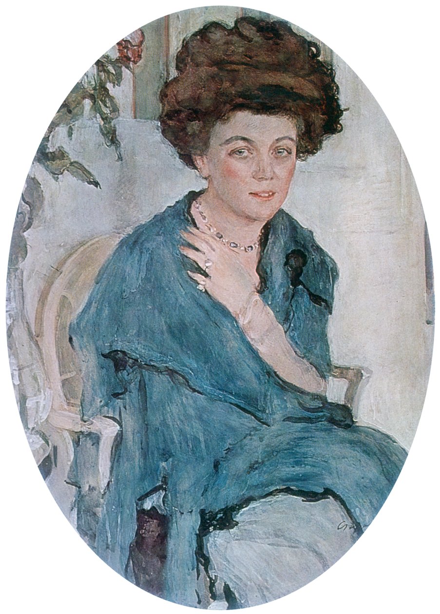 Portre OP Elena Zeytin, by Valentin Aleksandrovich Serov