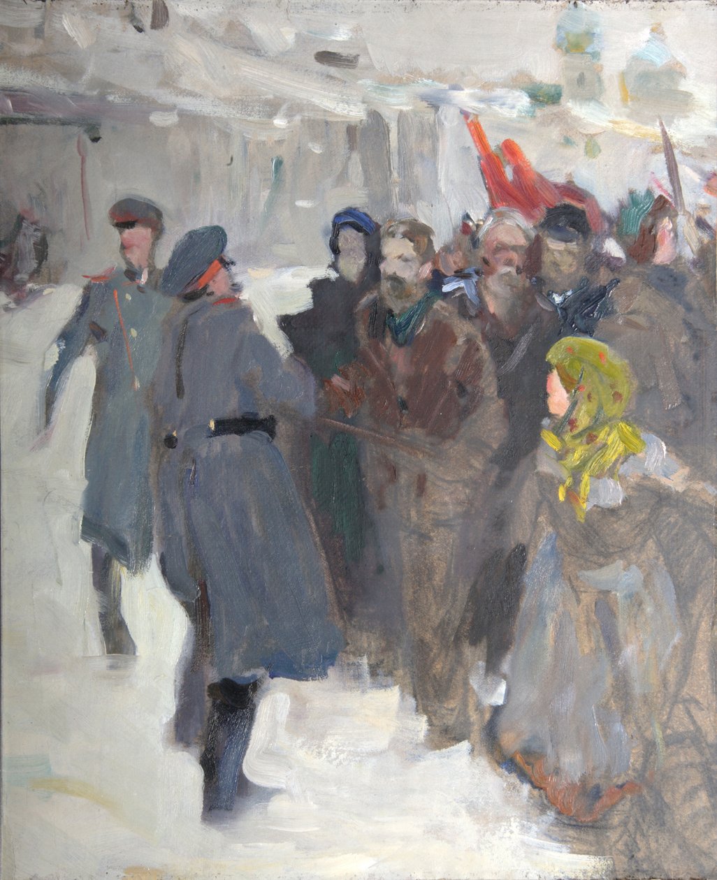 Devrimci gösteri, 1906 by Valentin Aleksandrovich Serov