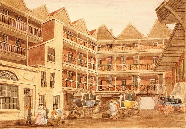 Boğa ve Ağız Hanı Yard, c.1806 by Valentine Davis