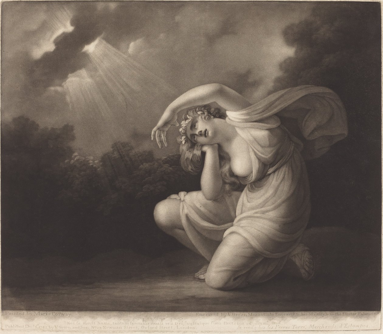 Clytia, 1785. by Valentine Green