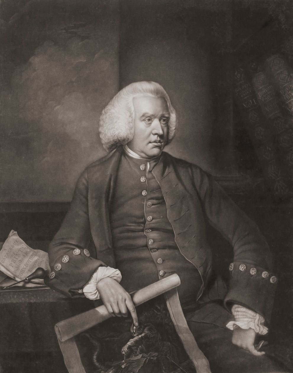 John Boydel. Portre (baskı) by Valentine Green