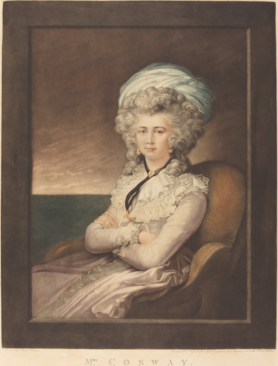 Maria Cecilia Louisa Cosway, 1787. by Valentine Green
